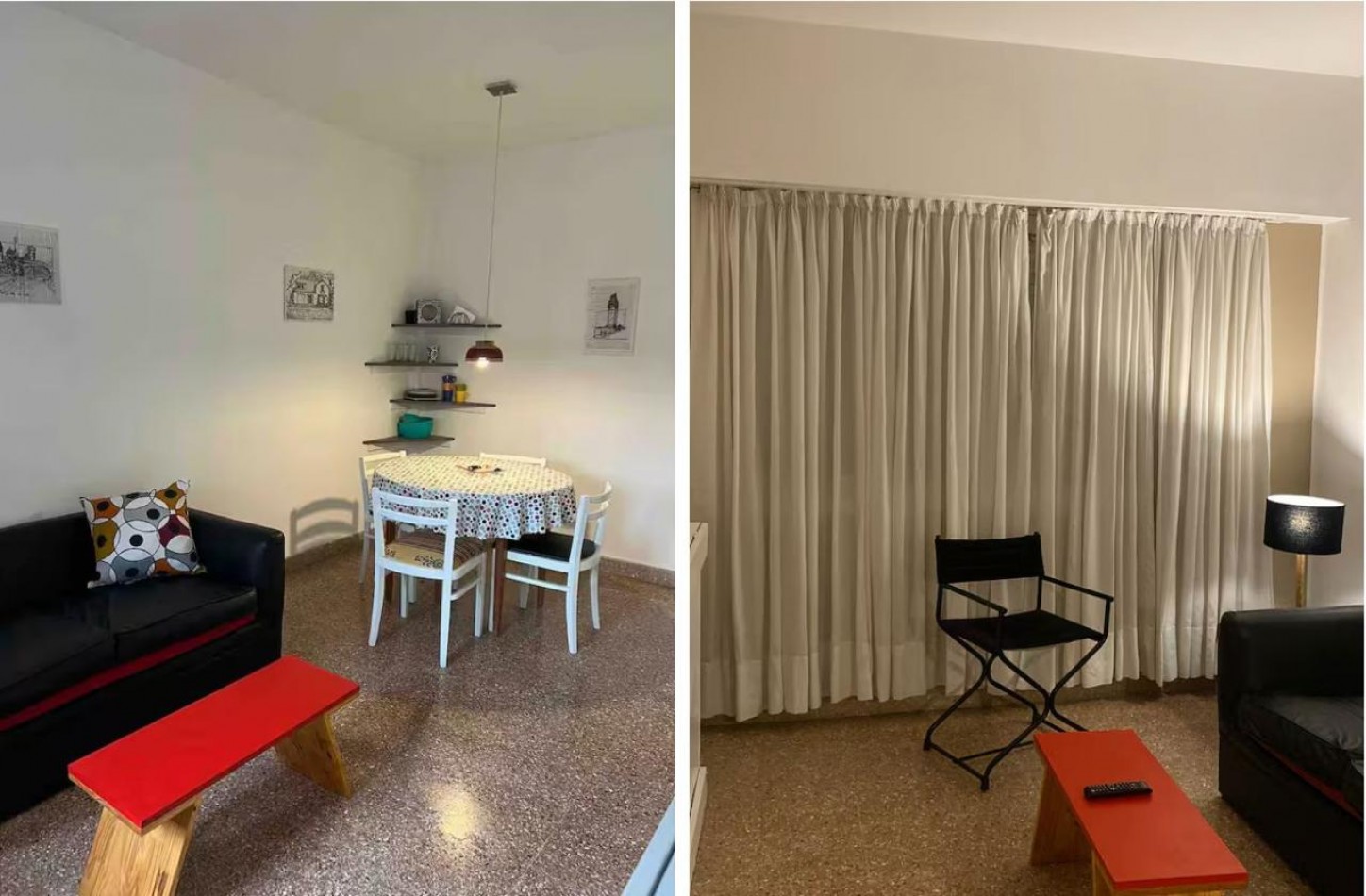 Dpto. 2 amb. c/dep. y Coch. Amoblado